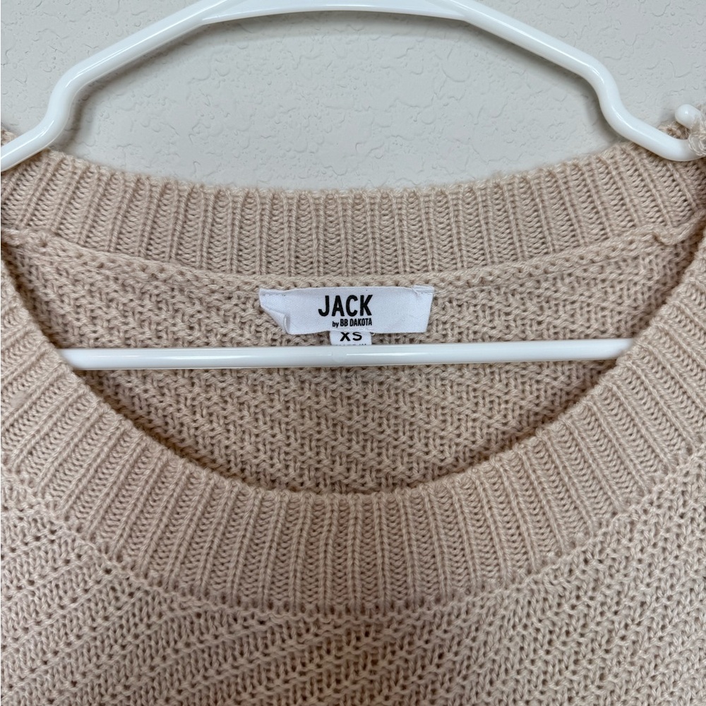 Jack by BB Dakota Tan Fringe Sweater - Picture 9 of 11